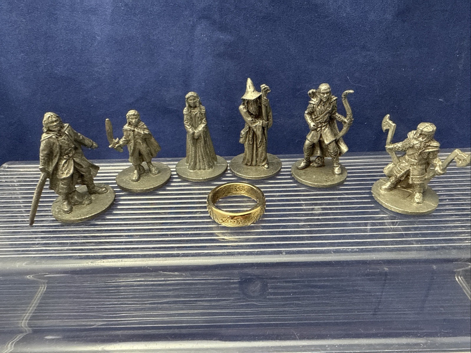 2003 Monopoly The Lord Of The Rings Board Game Lot Pawn Tokens / Movers and Ring