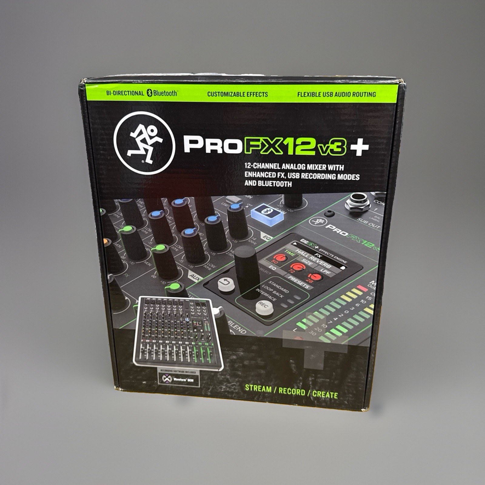 Mackie ProFX12v3 Plus Analog USB Mixer, 12-Channel