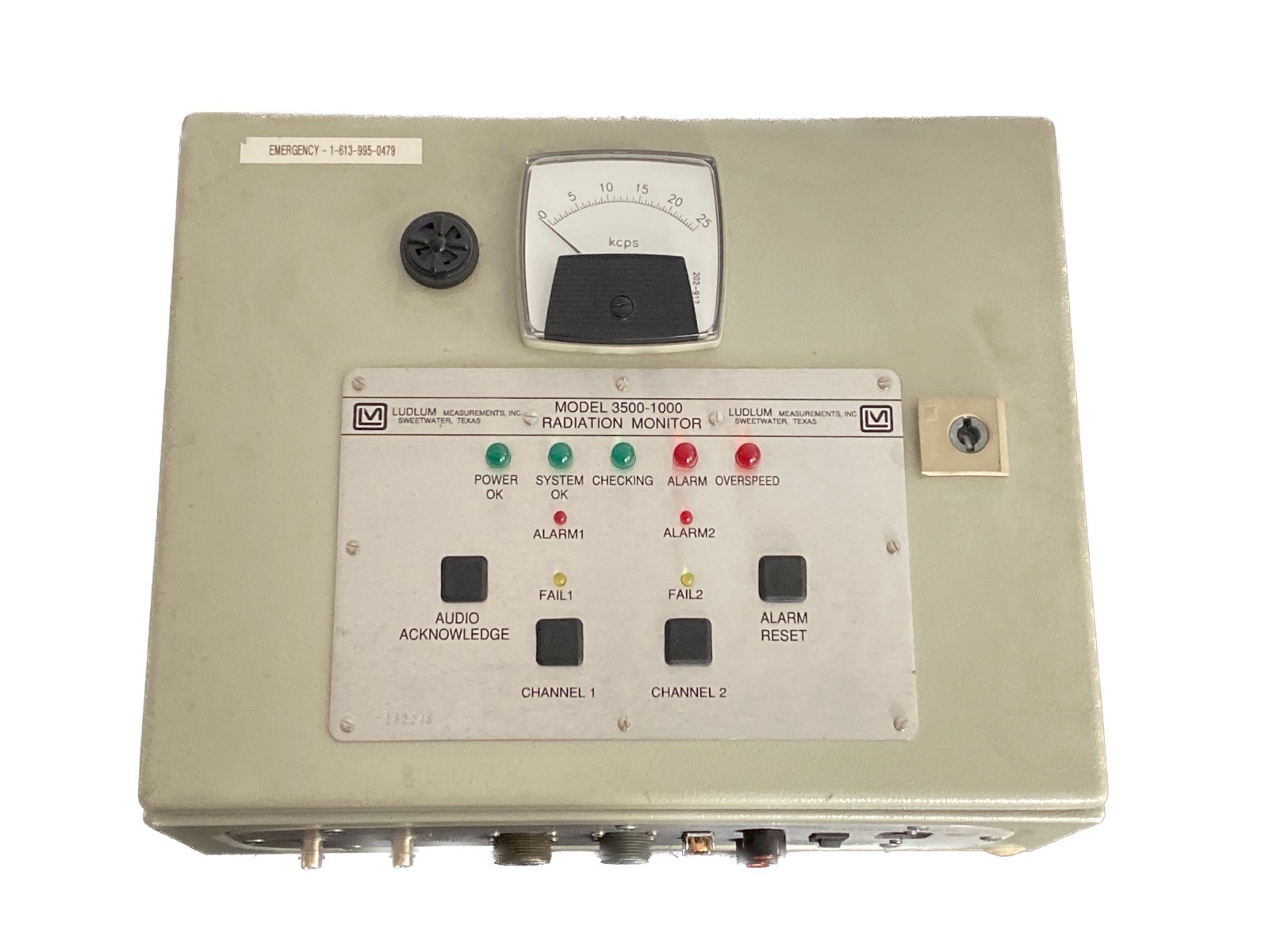 USED Ludlum Measurements Radioactive Waste Monitor Model 3500-1000