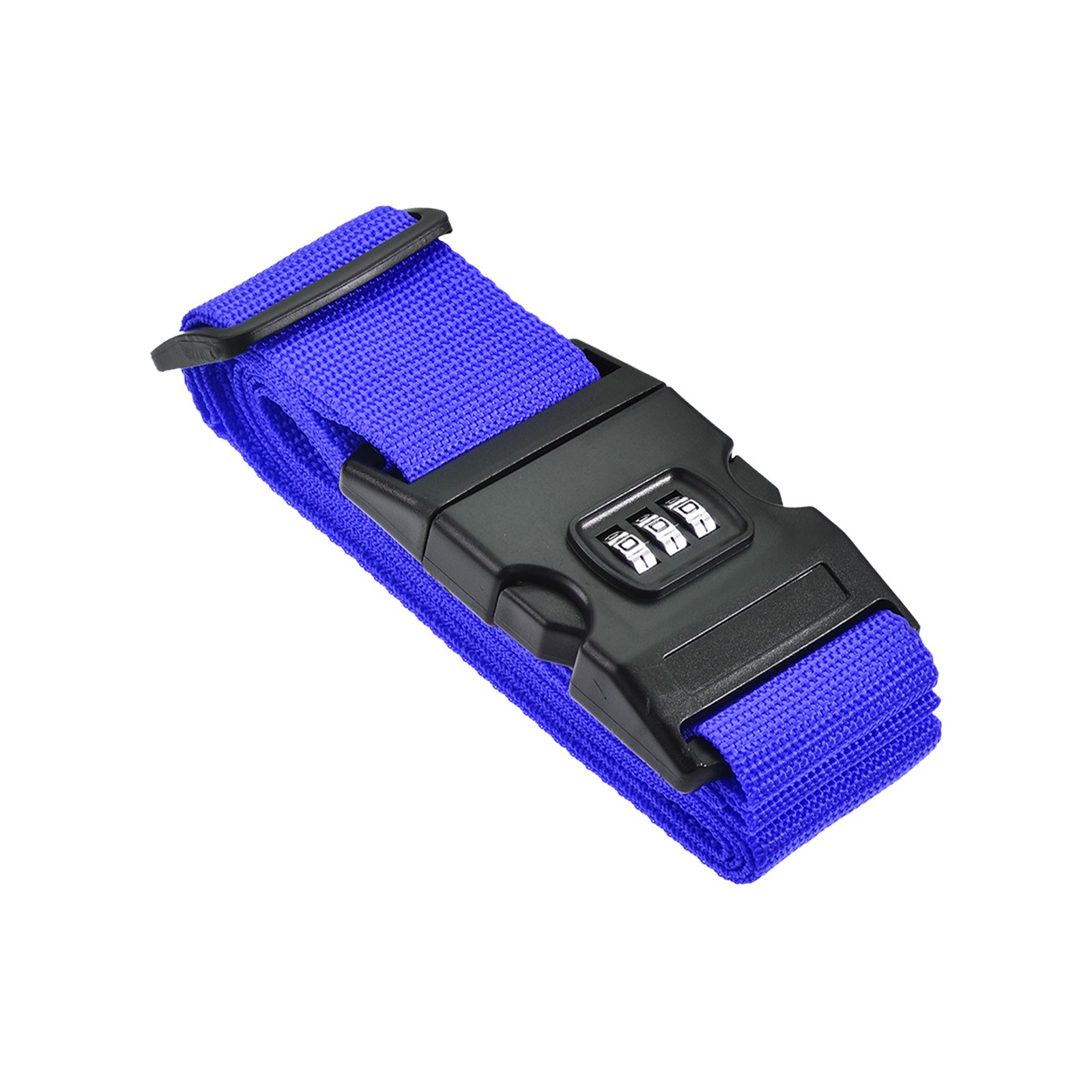 1 Pack Luggage Strap Suitcase Belt Combination Lock PP w Buckle 79"x2" Dark Blue