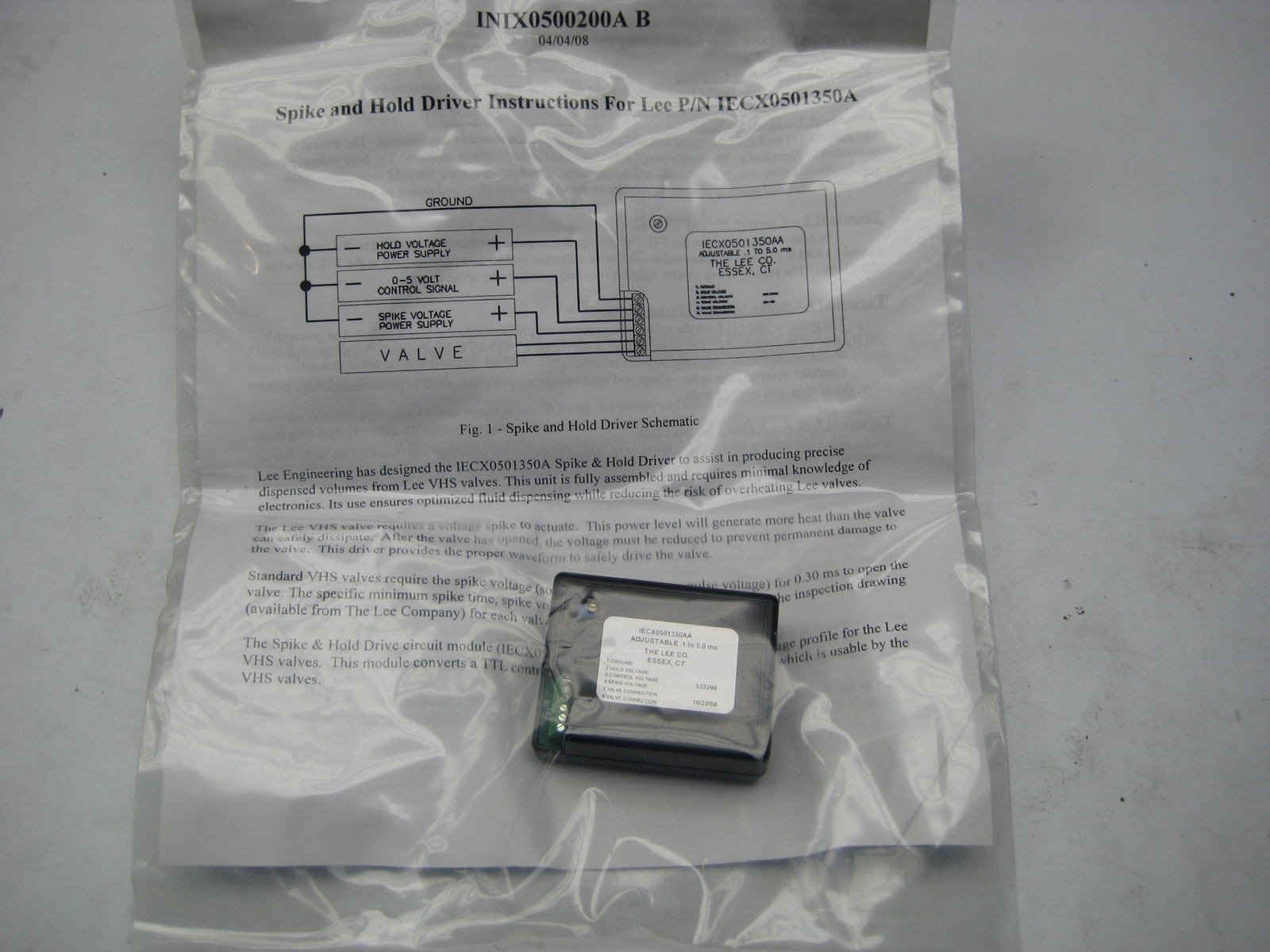 THE LEE CO IECX0501350AA CONTROL MODULE NSMP