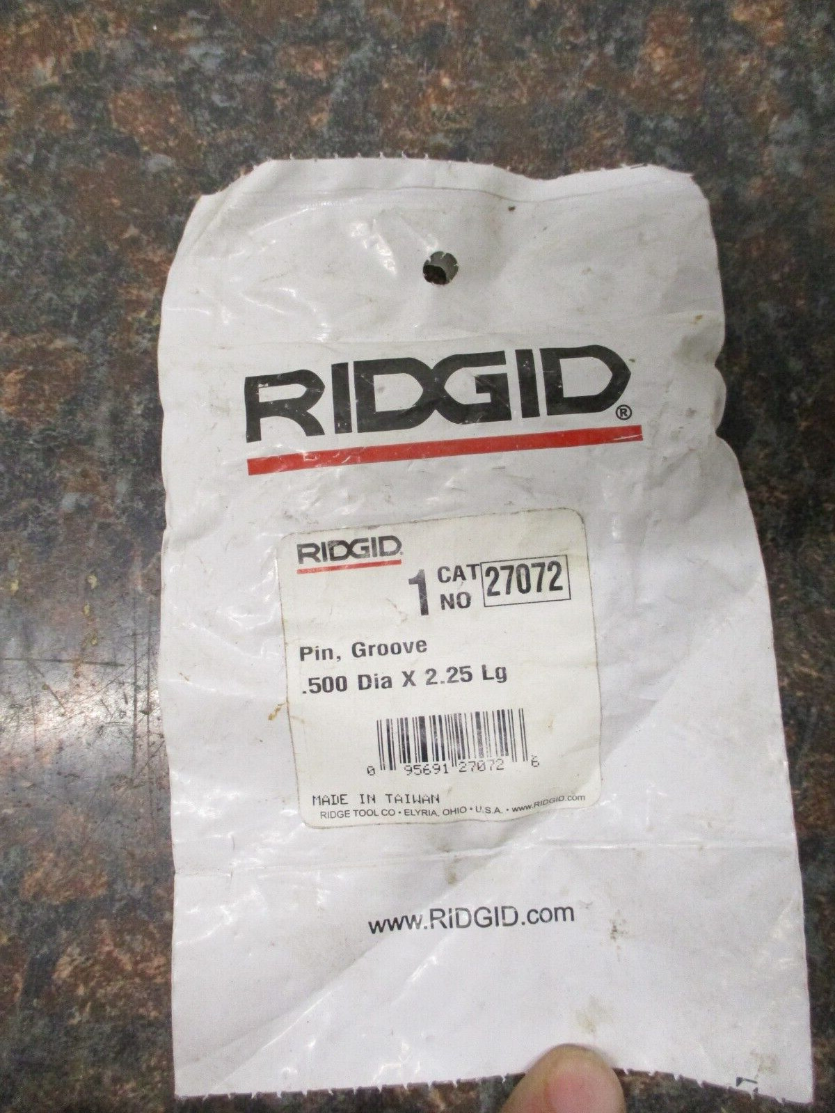 NEW PACKAGE OF TWO RIDGID 27072 GROVE PIN .500 DIA X 2.25 LG FREE SHIPPING