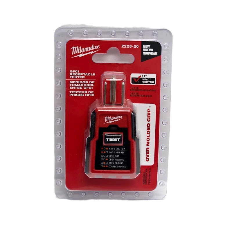 Milwaukee 2223-20 GFCI Receptacle Tester
