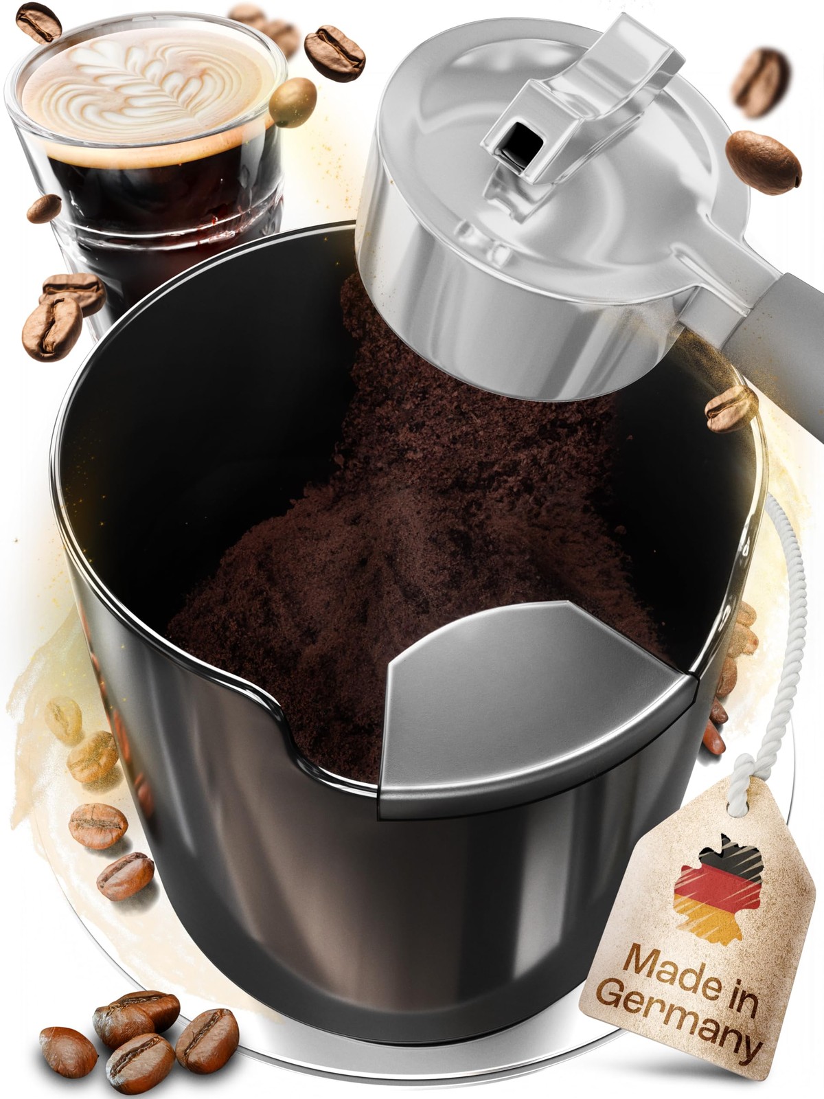 Knock for Coffee Grounds - Innovative Barista Accessory with Improved Handlin...