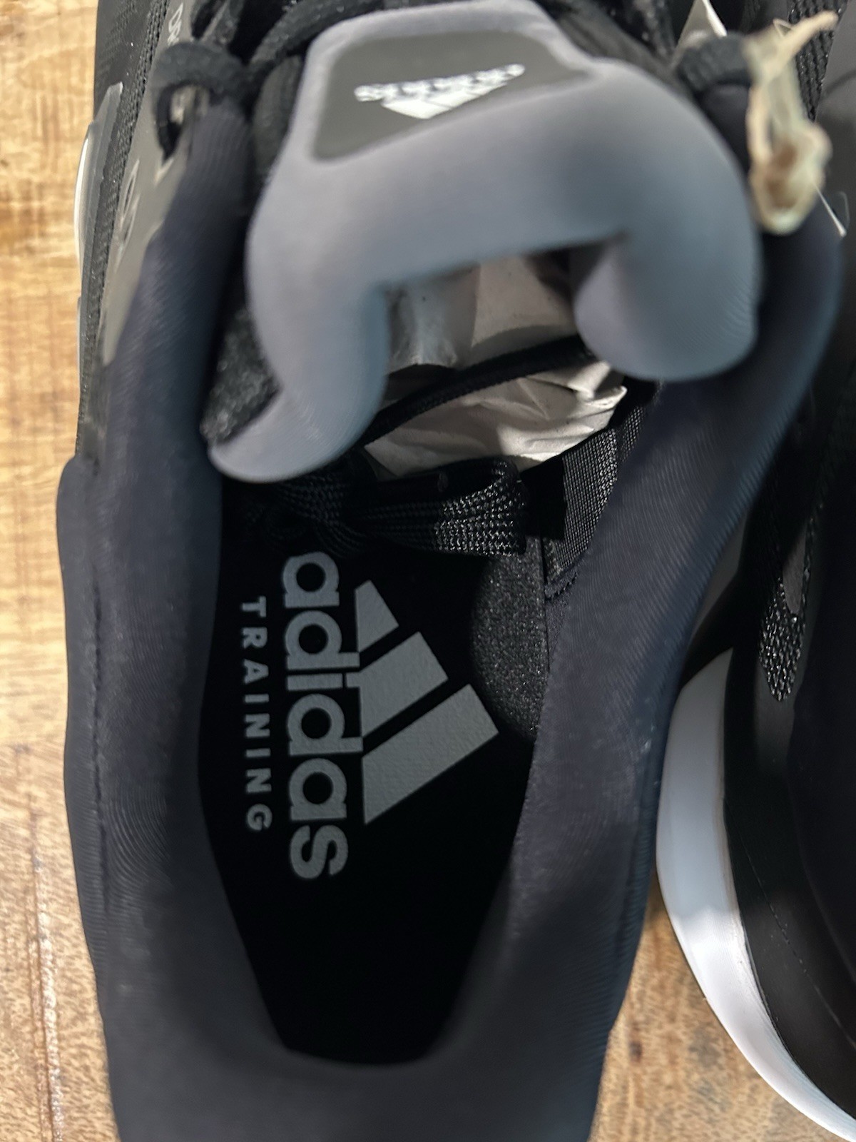 Size 12-Men’s adidas Dropset Cross Training Shoes Black White Brand New