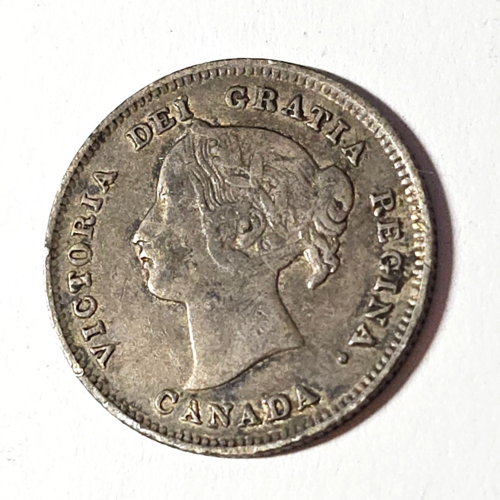 1897 - NARROW 8 - Canada 5 five cents - LOW COMBINED SHIP - C5-382