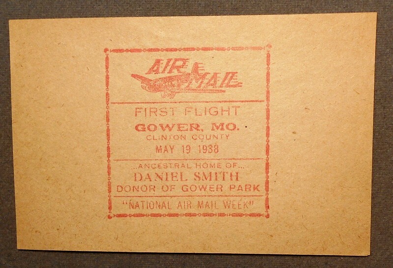 Gower, Mo., Air Mail First Flight, Clinton County, May 19, 1938, “National Air M
