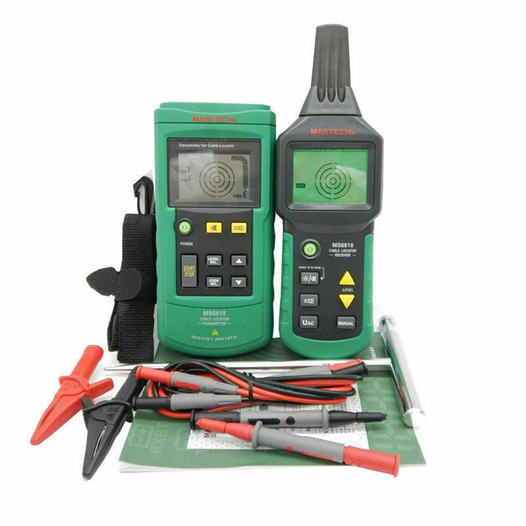 Profesional Cable Locator Battery Power 12V-400V Underground Wire Tracker NEW