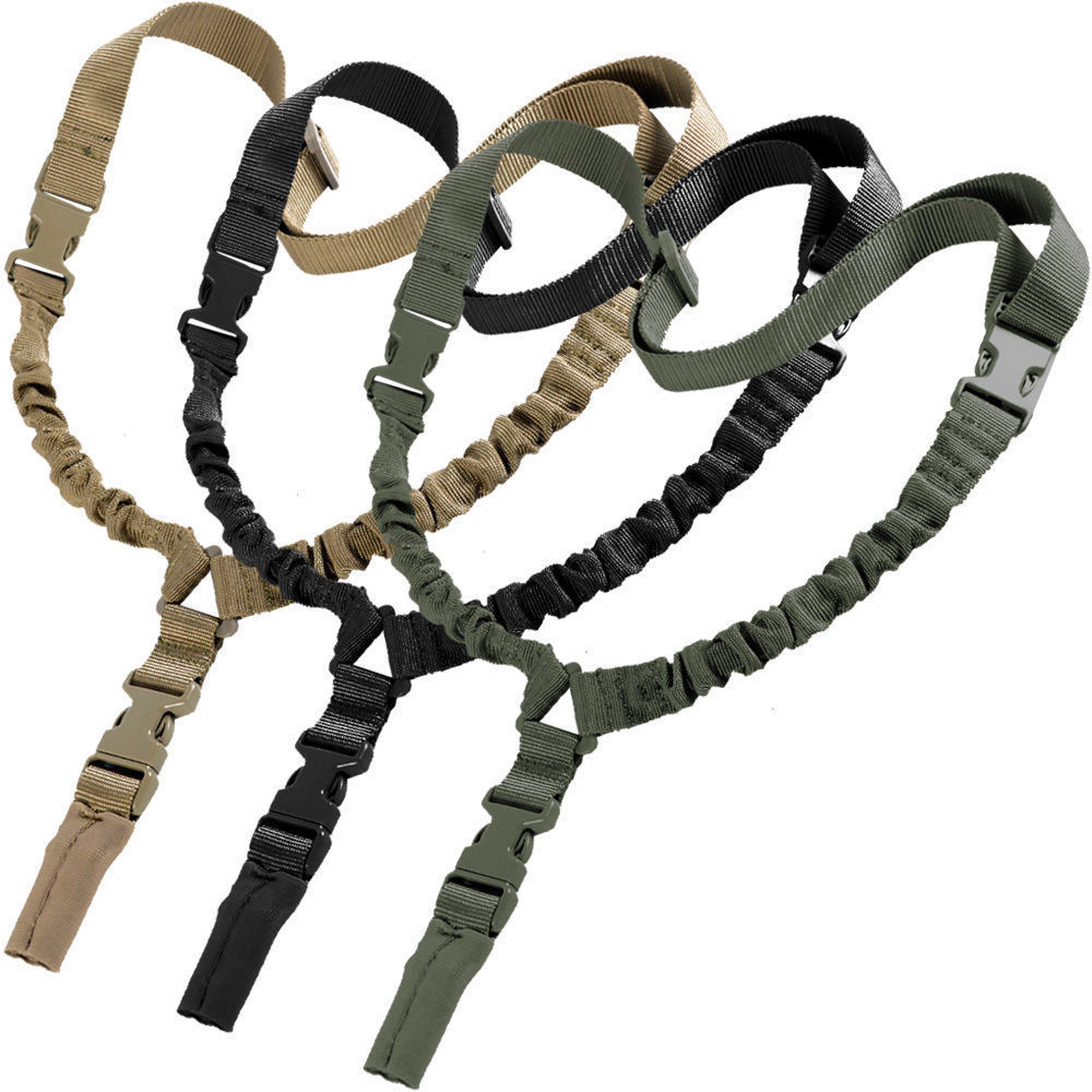 LIVABIT Tactical Single Point Bungee Sling Strap Quick Release Buckle Durable