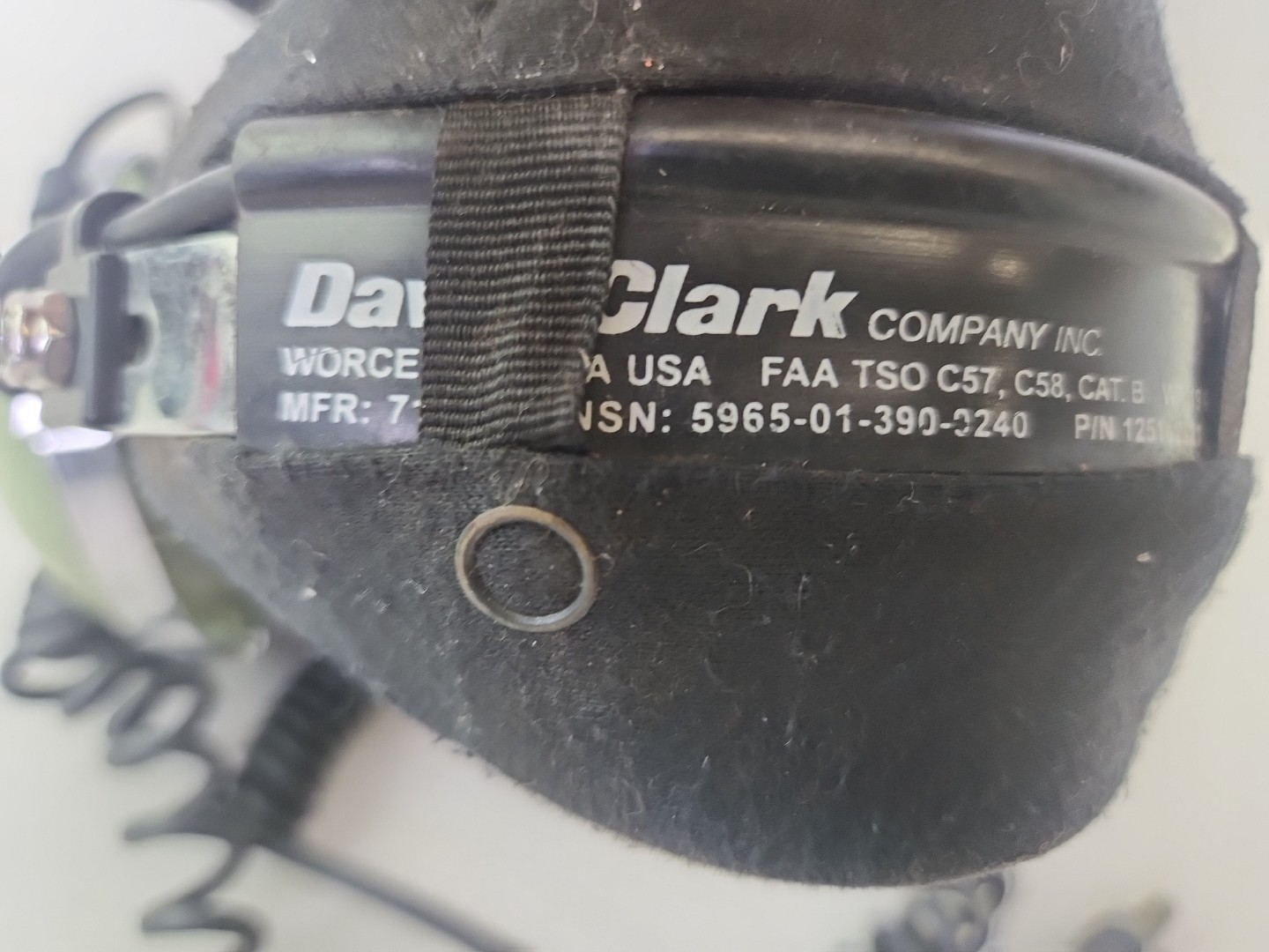 David Clark H10-76 Aviation Headset *UNTESTED