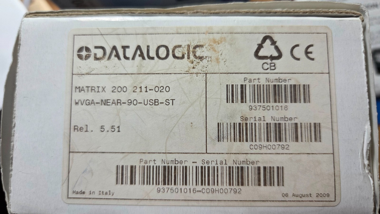 Datalogic Matrix 200 PN 200 211-020 2D Imager