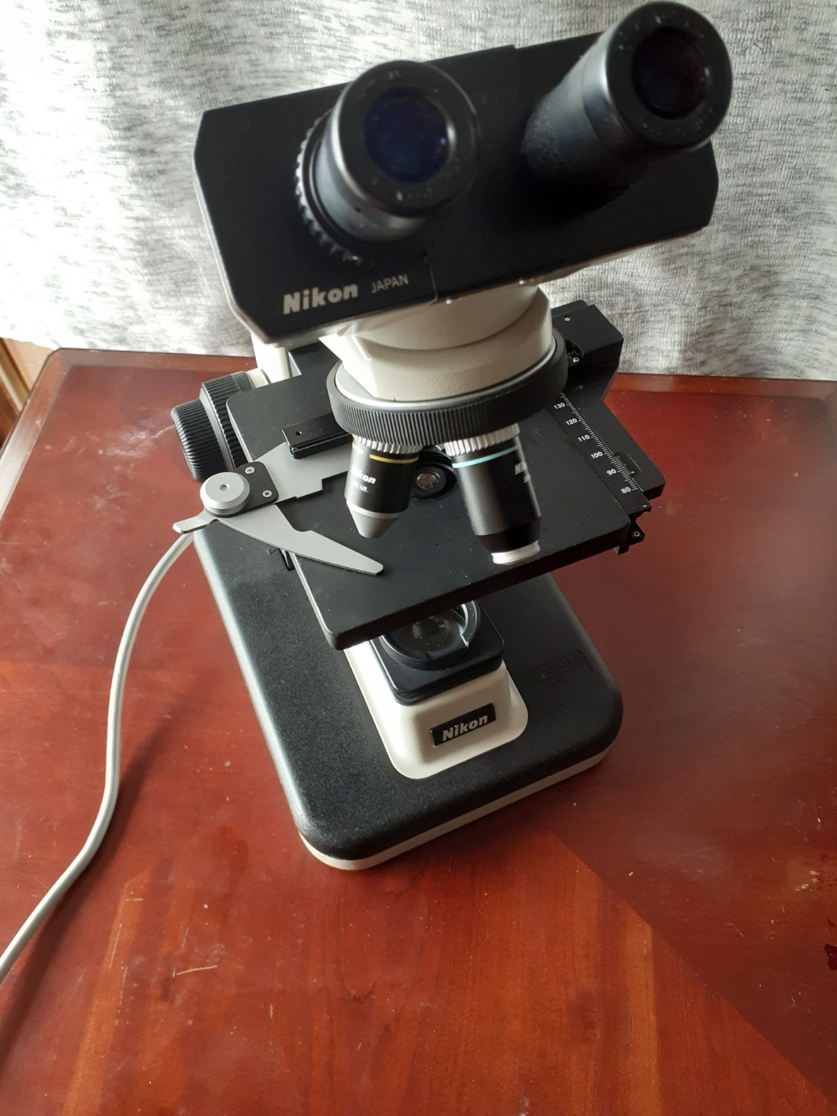 Nikon YS2-T Alphaphot Binocular Microscope w/ Eyepieces & 3 Objective Lenses