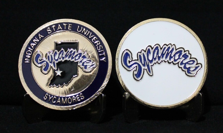 INDIANA STATE UNIVERSITY COLLEGIATE COLLEGE COLLECTIBLE CHALLENGE COIN NEW