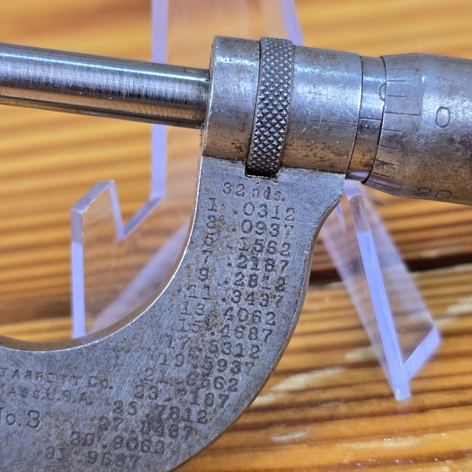 Vintage Starrett No. 3 Outside Micrometer T0145