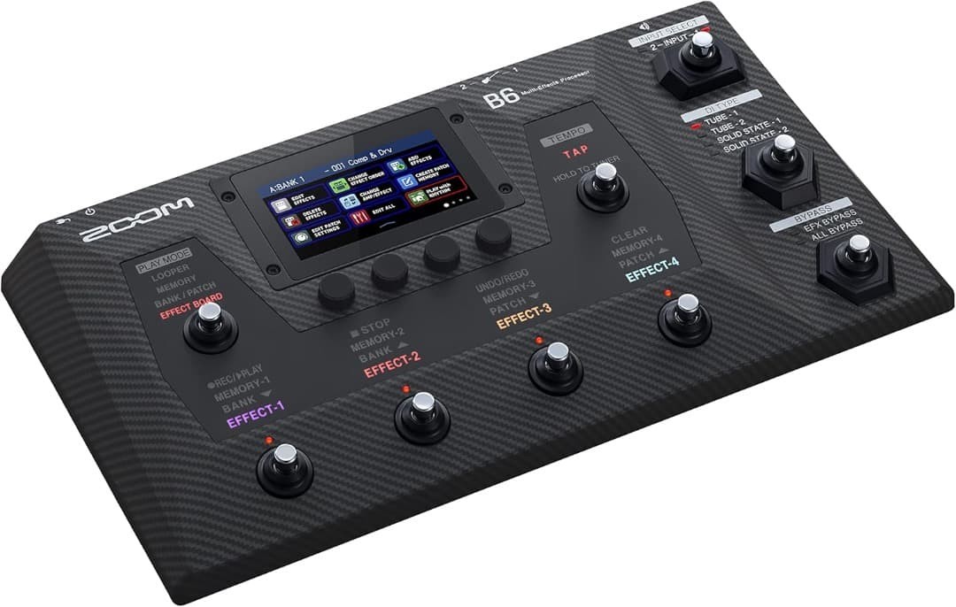 Zoom B6 Bass Multi-Effects Processor with DI Modeling, 2 Inputs, Used