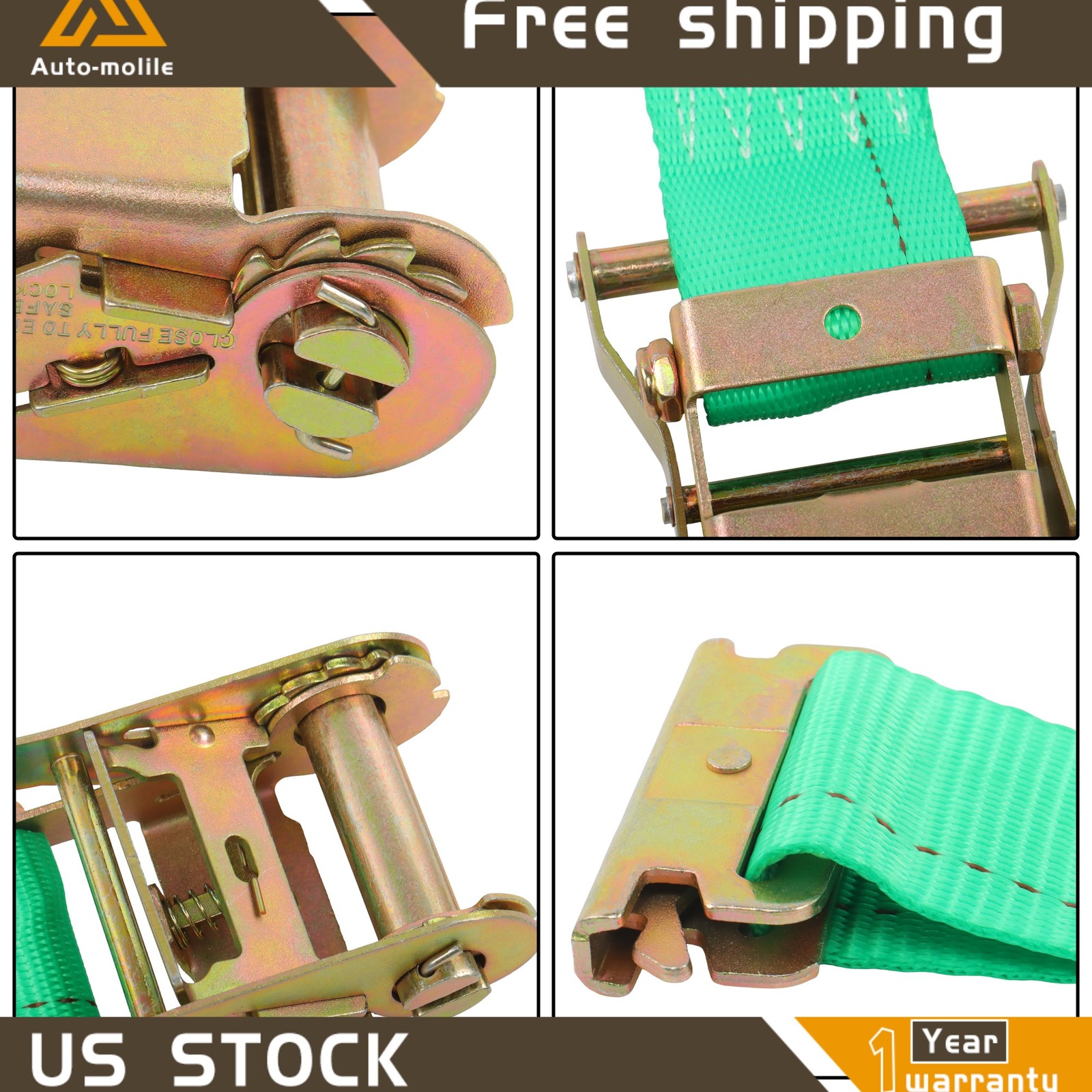 High Quality Secure Cargo Durable E Track Wheel Chock Tie Down Kit Heavy Duty