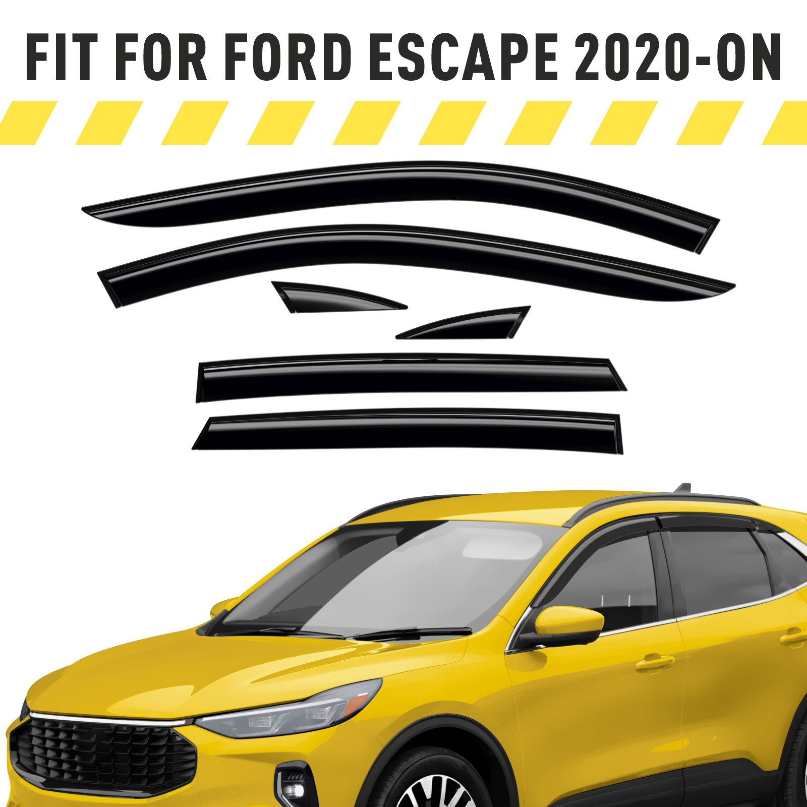 Rain Guards Vent Visors Shade for 2020-2026 Ford Escape