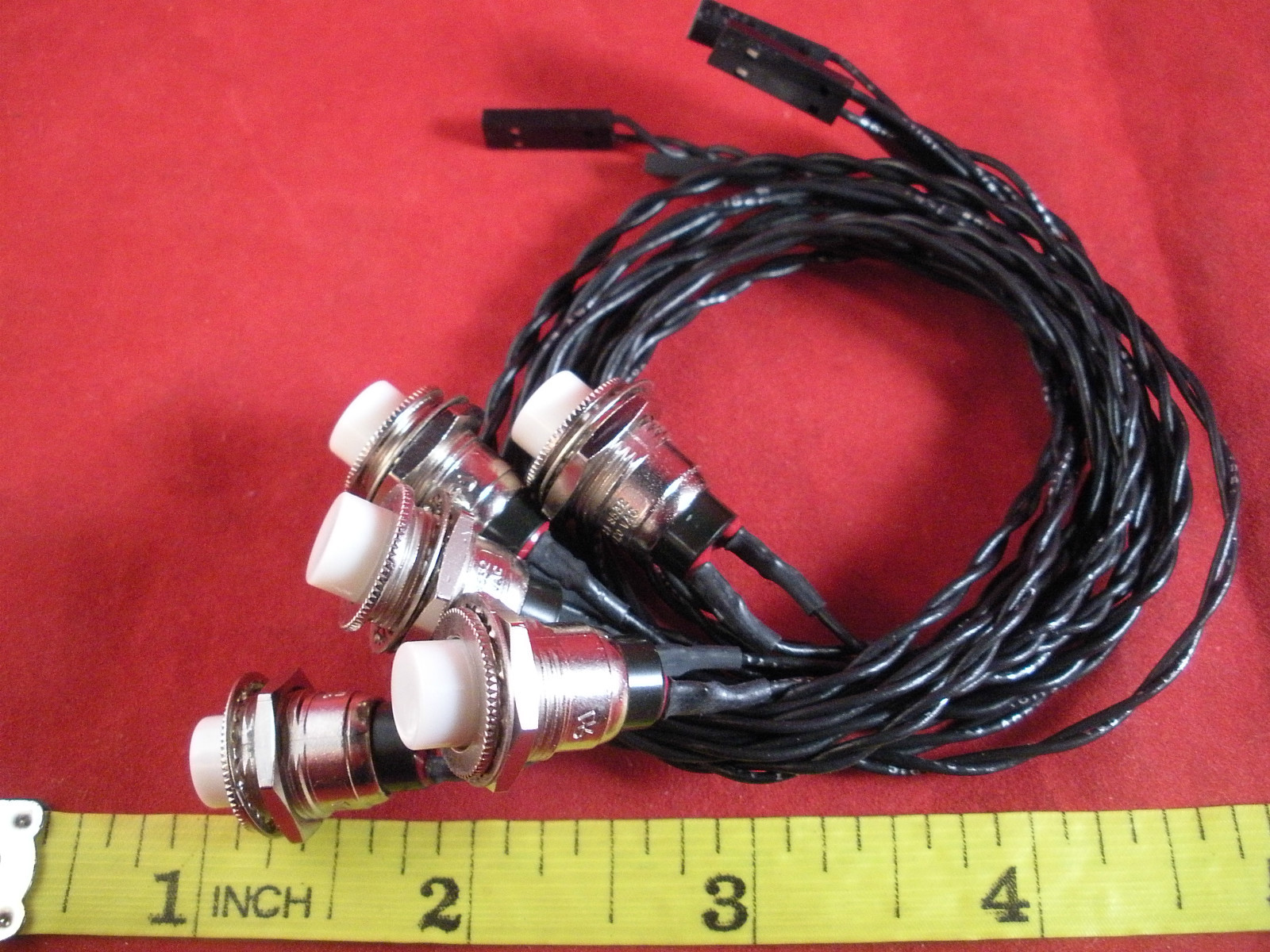 C&K Lot of (5) 8532T1ZQE1 Momentary Pushbutton Switch 1a 120v ac awm 1061 SPST