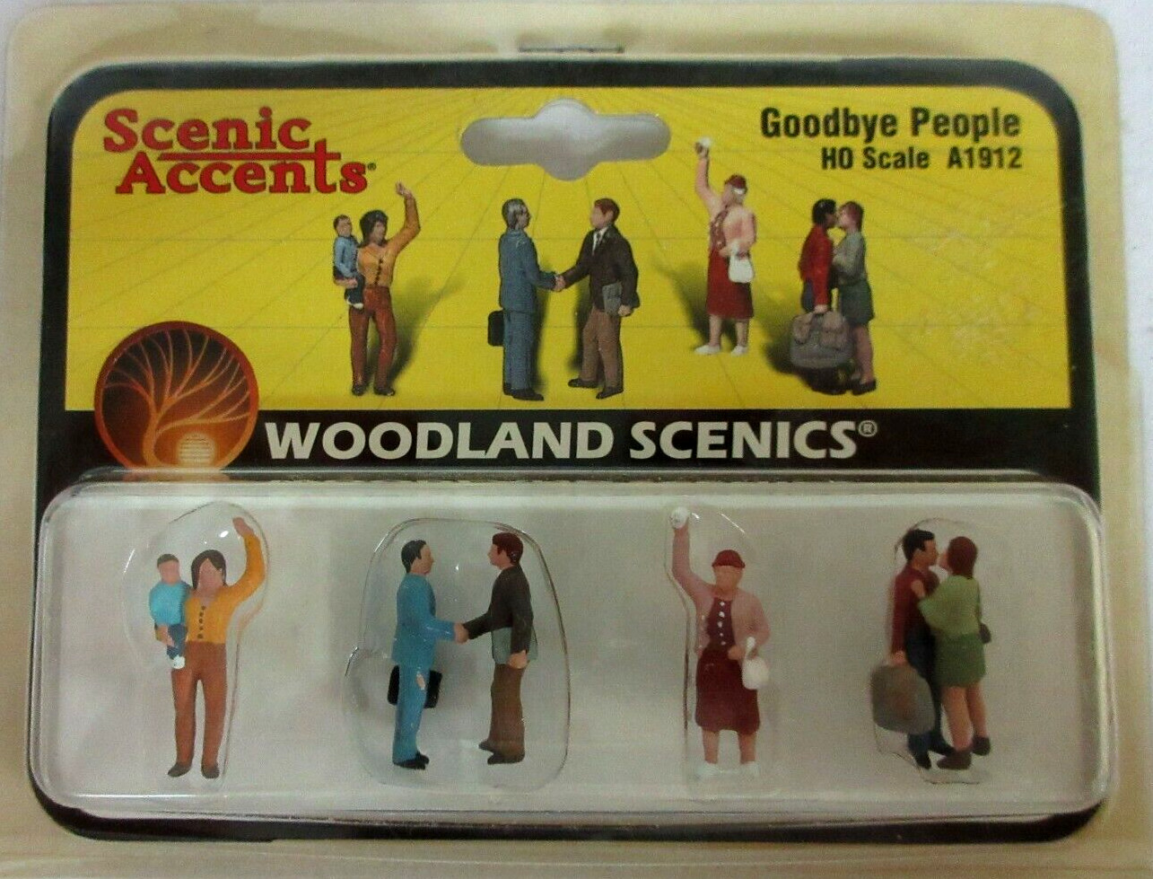 Woodland Scenics A1912 HO Scale Figures - Goodbye People