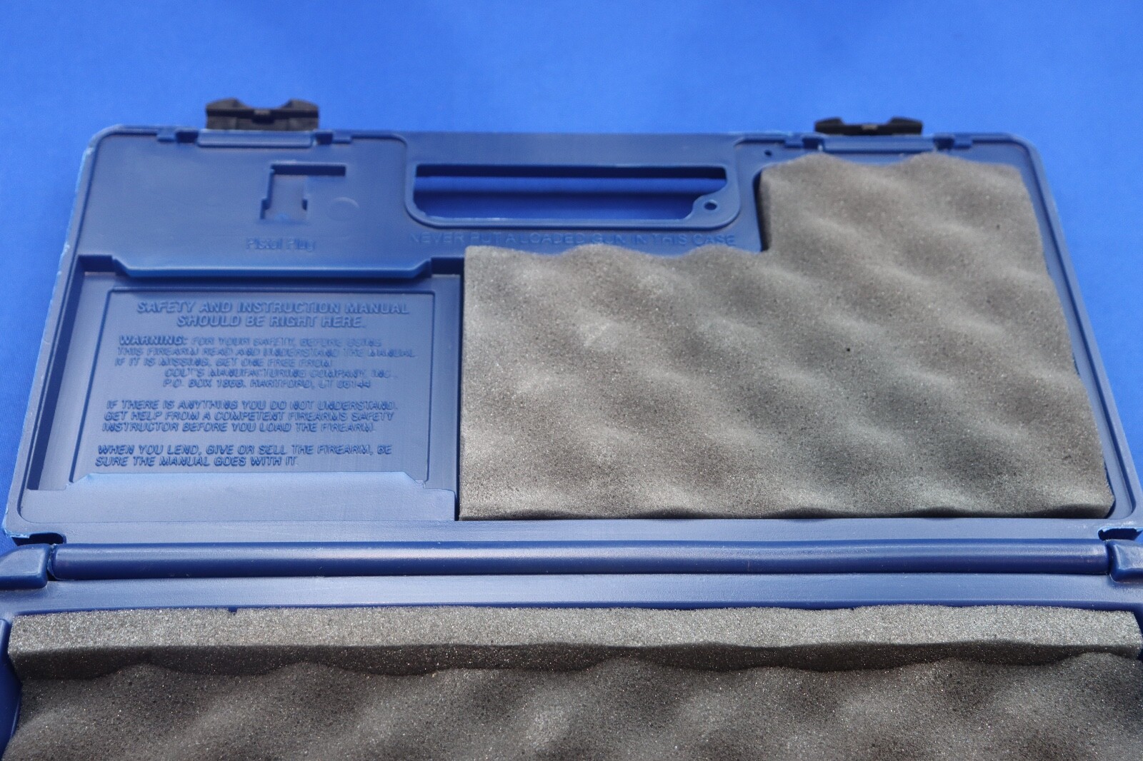 Colt Firearms Model Python Revolver Pistol Factory Hard Case Blue OEM Case 357