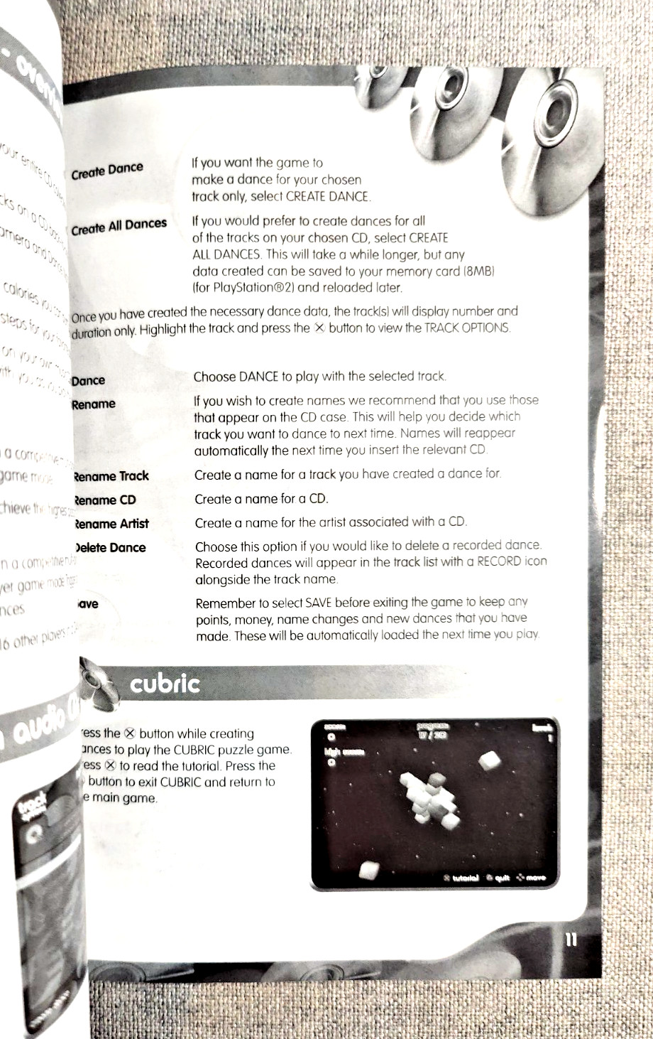 Dance Factory Instruction Manual Only - PlayStation 2