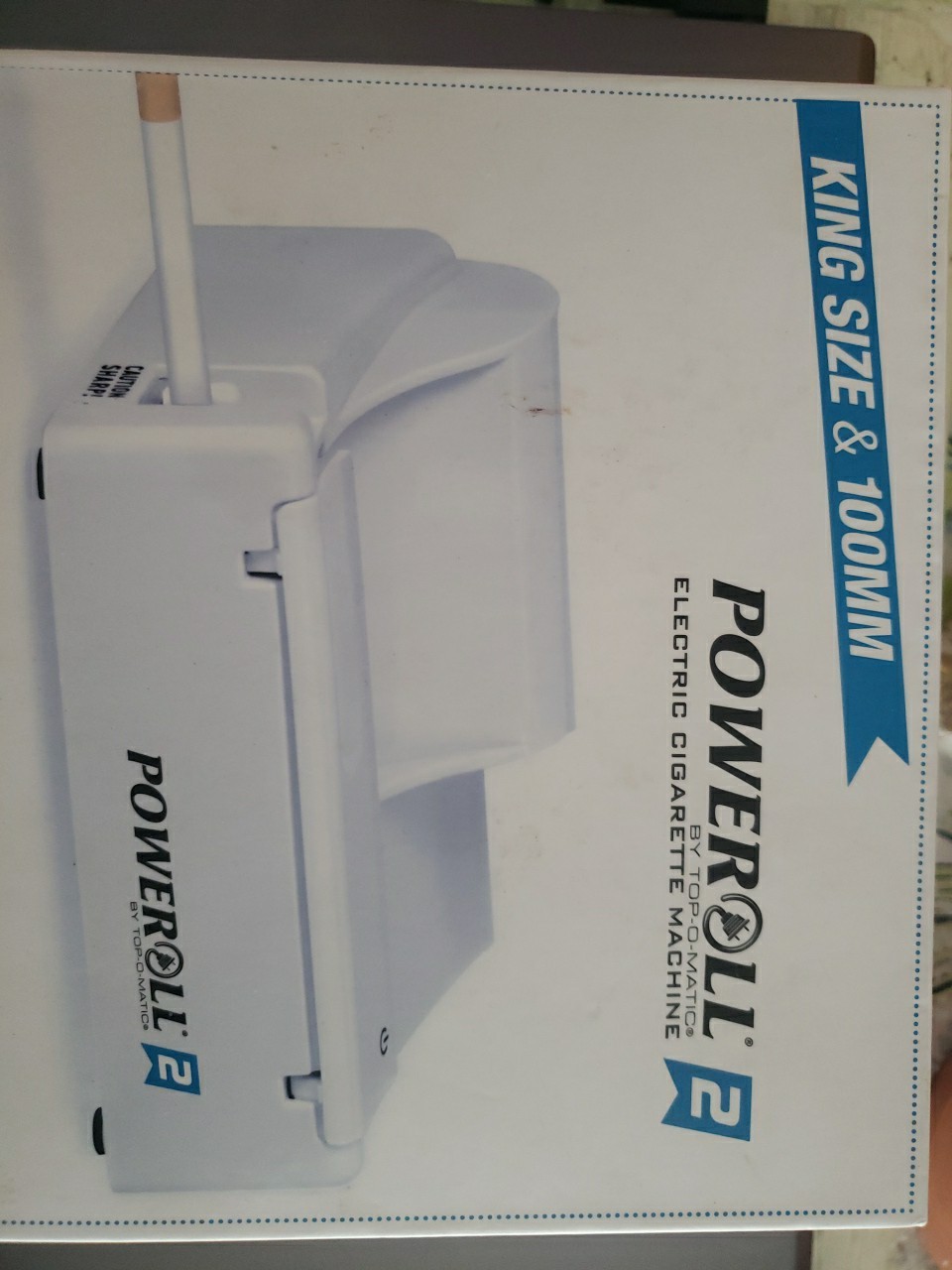 POWEROLL 2 Top-O-Matic Electric Cigarette Machine - King Size & 100mm NEW