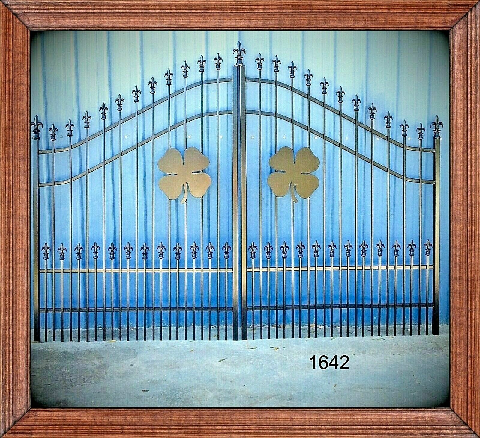 On Sale! #1642 Wrought Iron Style Steel Metal Driveway Gate 11'-12' Security USA