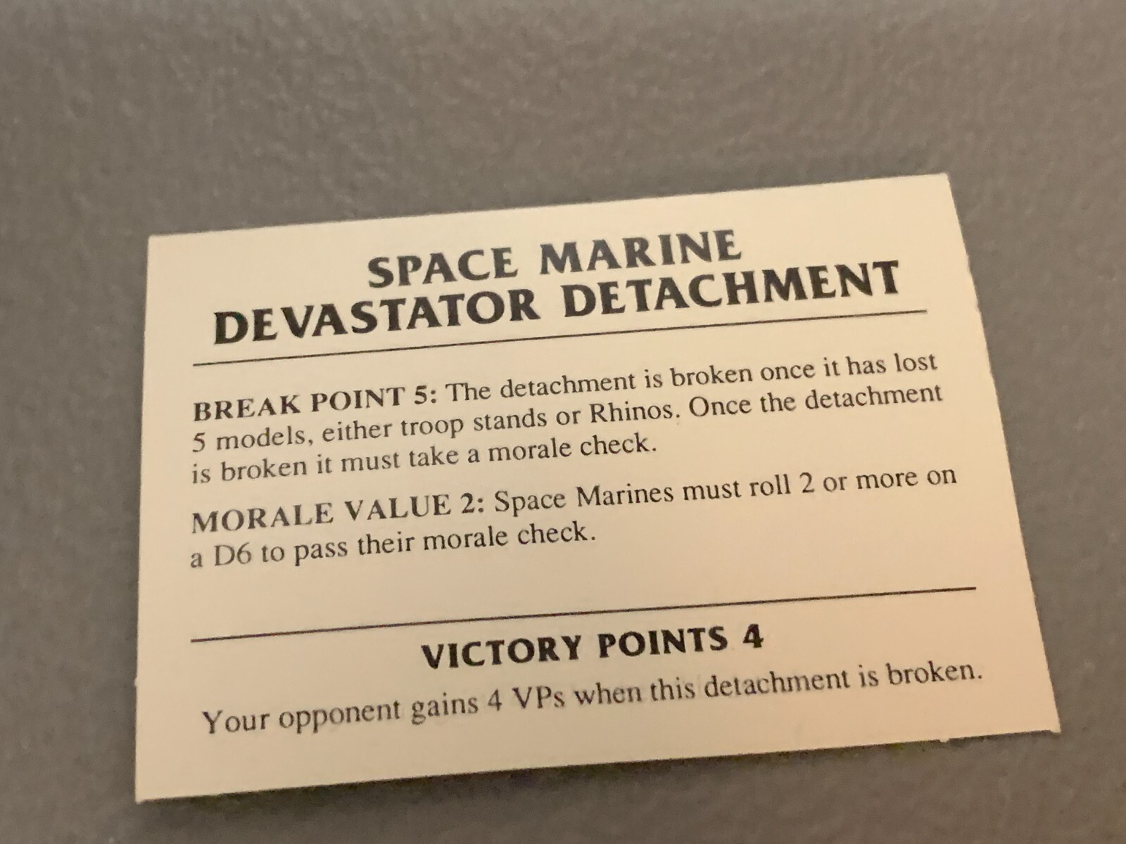 A12526 EPIC WARHAMMER 40K SPACE MARINES DEVASTATOR DETACHMENT GAMES WORKSHOP GW