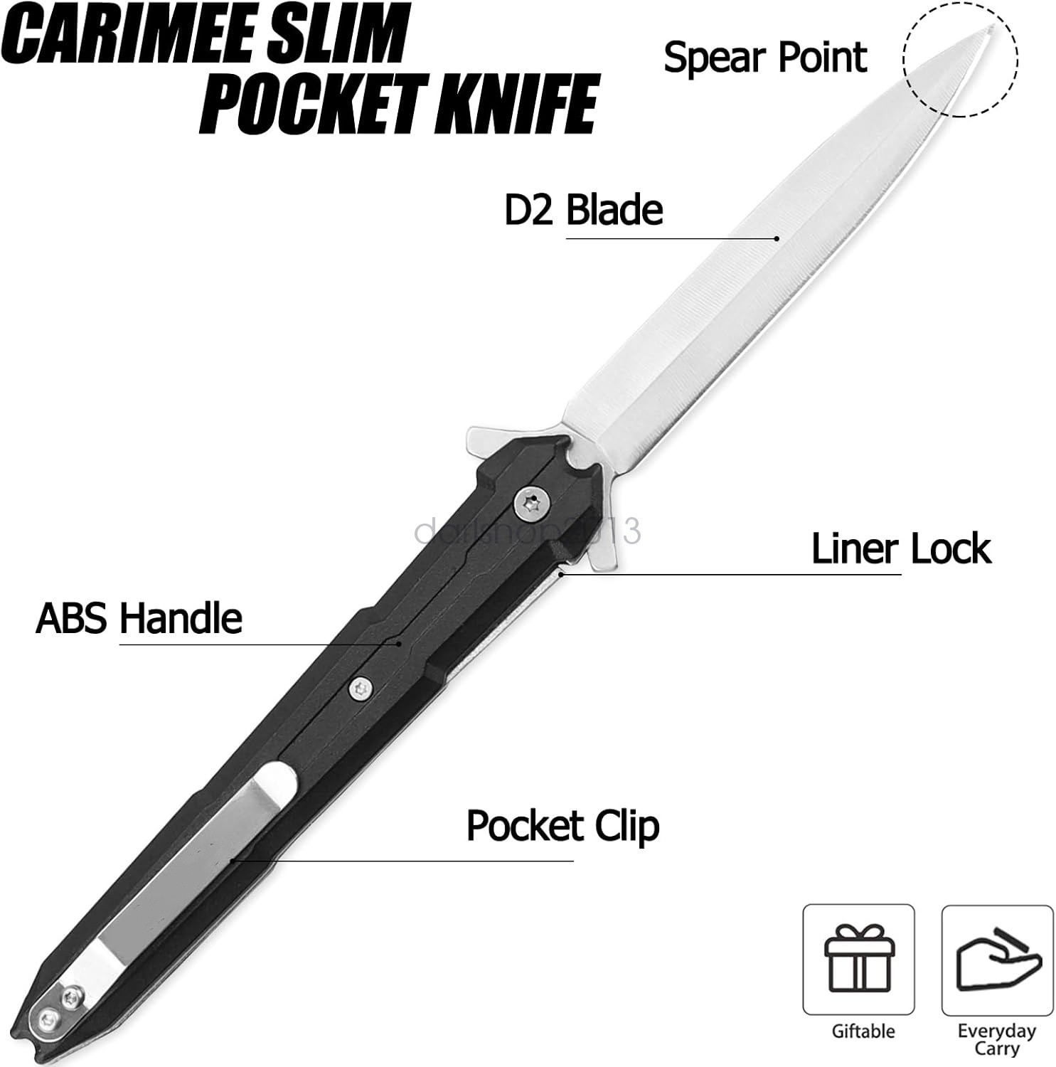 8.9" STILETTO TAC FORCE WOOD SPRING OPEN ASSISTED TACTICAL FOLDING POCKET KNIFE