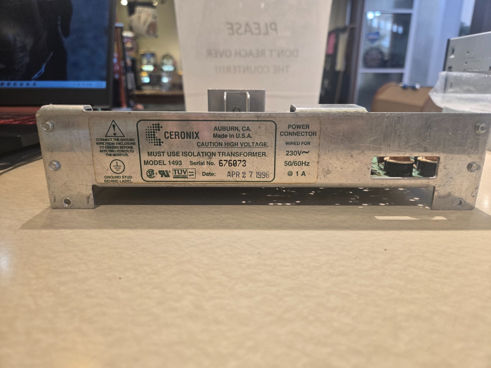 CERONIX 1492 CRT MONITOR CHASSIS