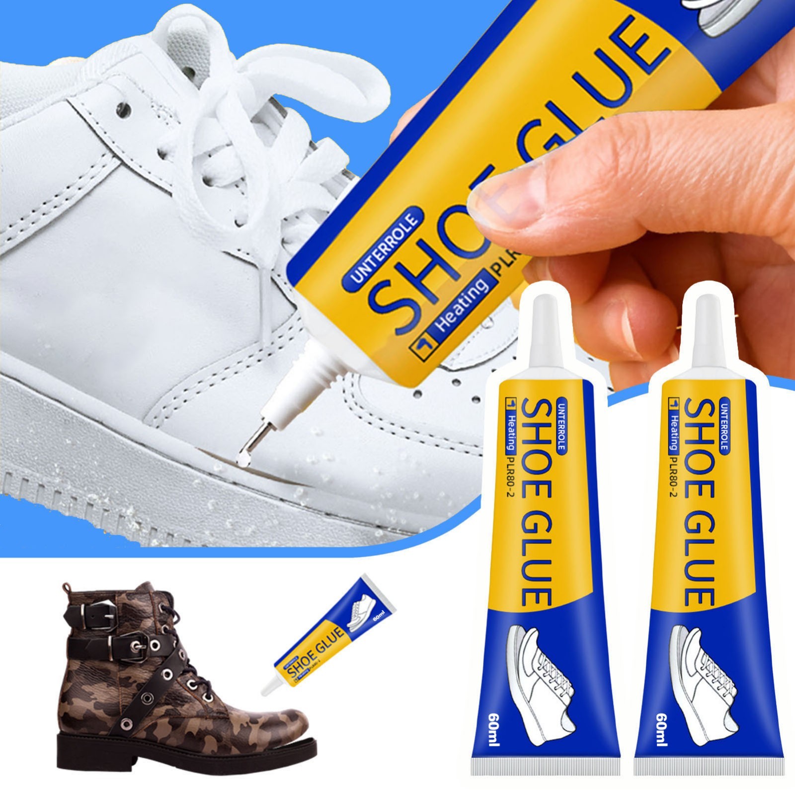 Super Strong Shoe Repair Glue Waterproof Adhesive for Sneakers Boots Leather US