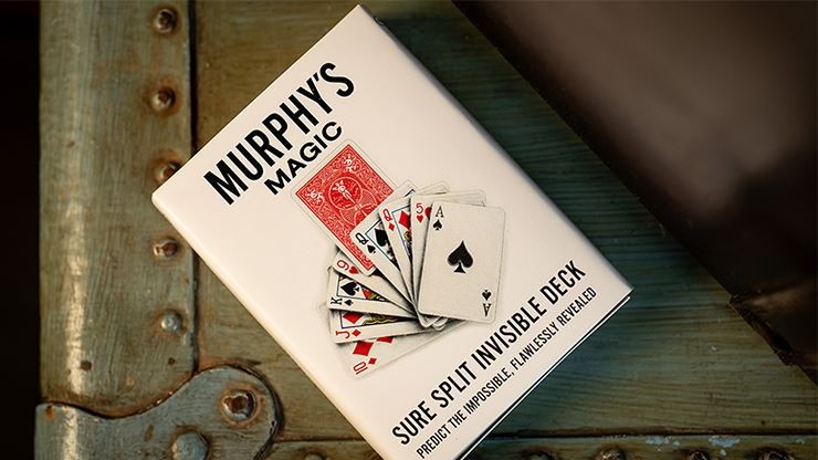 SURE SPLIT Invisible Deck Bicycle (Red) by Murphy's Magic