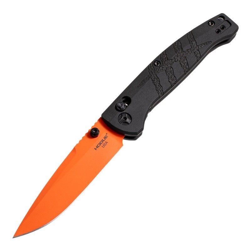 Hogue Knives Mysto Hogue Hunting MagnaCut Orange Black Diamond Richlite 24414