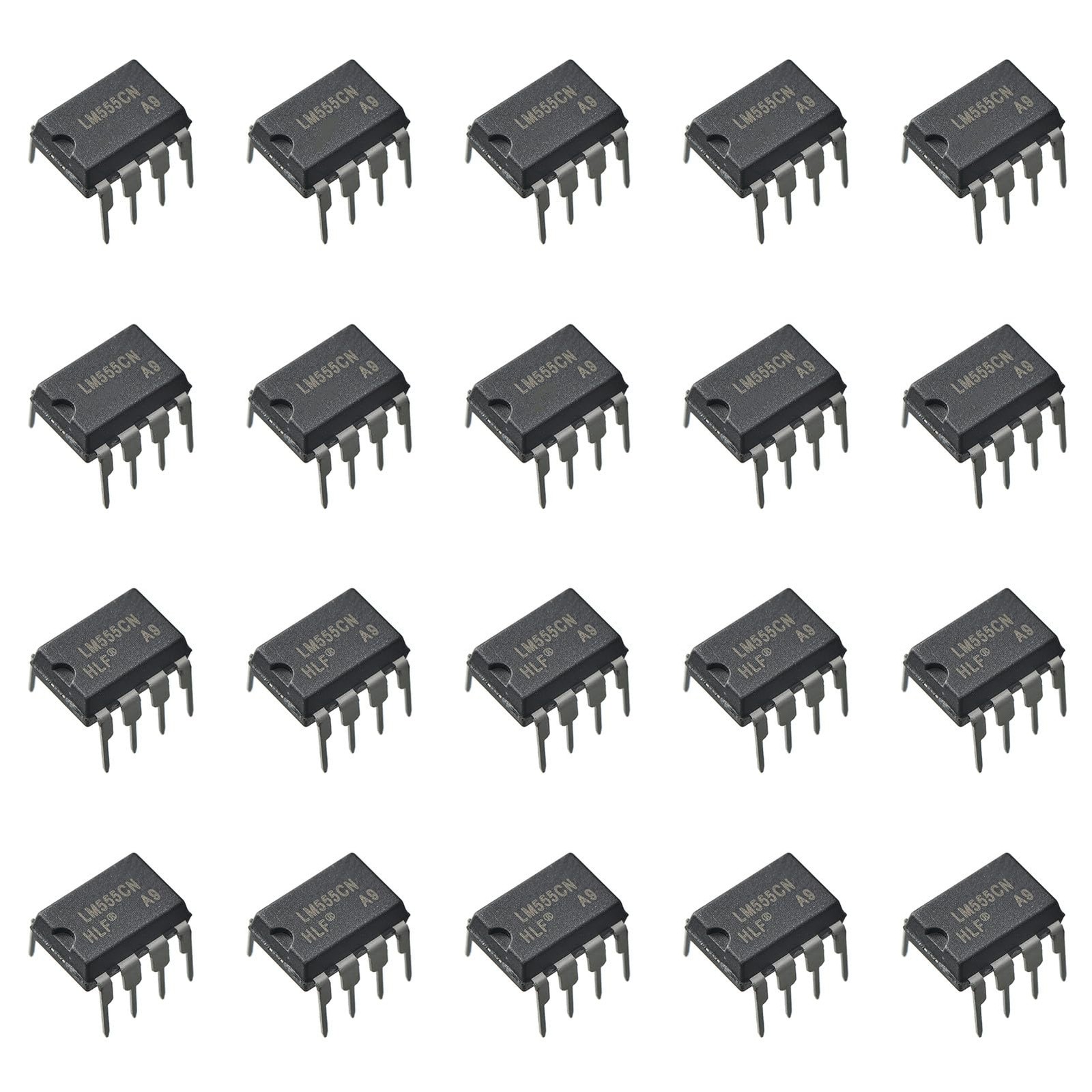 20pcs LM555CN LM 555 Timing Delays and Oscillator Application Timer，DIP-8.