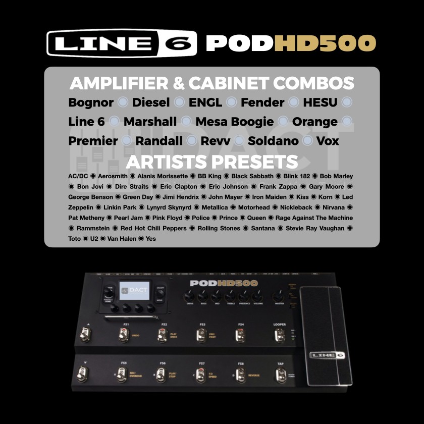 Line 6 POD HD500 Guitar Multi-FX Library (10,000 presets) - Instant Access