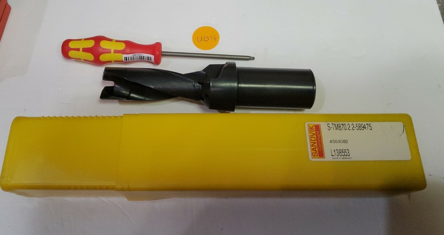 SANDVIK S-TM870.2.2-589475  INDEXABLE COOLANT THRU DRILL / CHAMFER