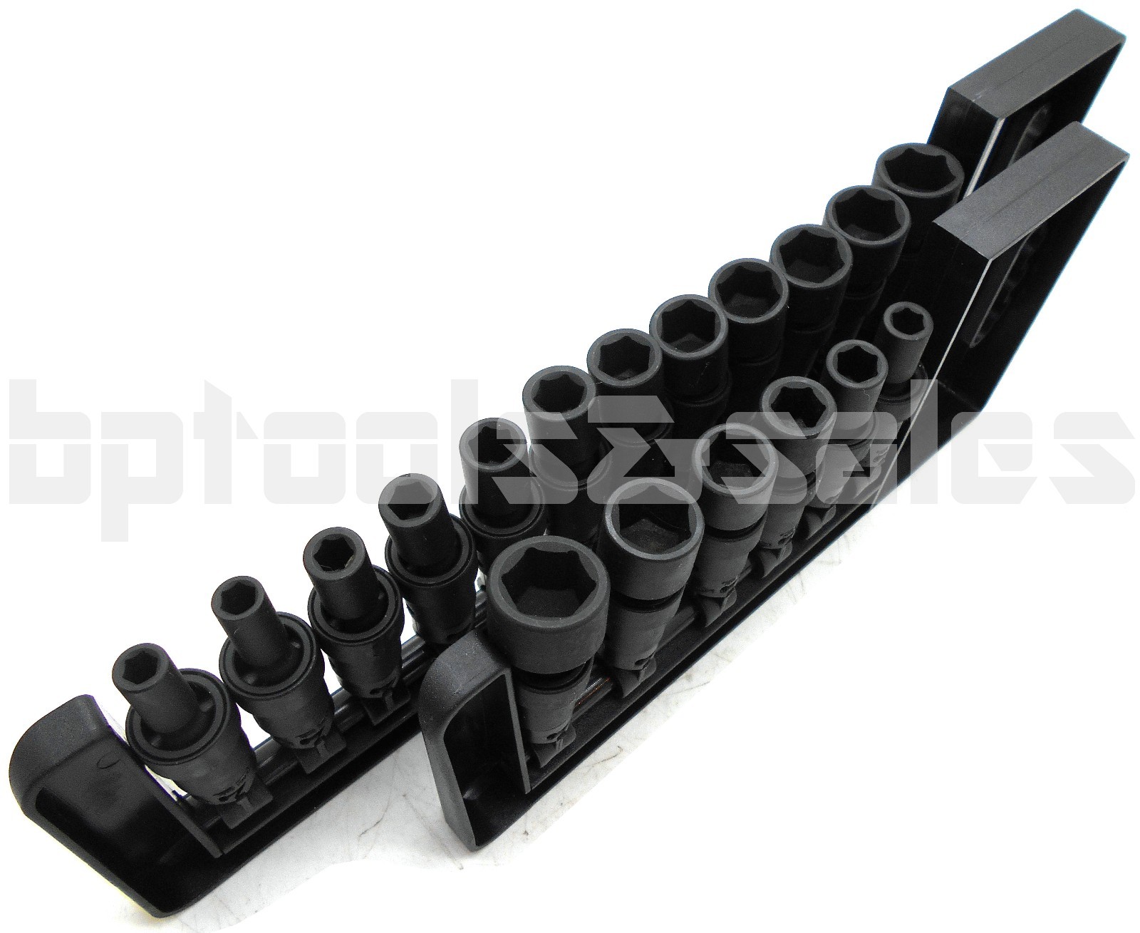 18pc 1/4" DRIVE UNIVERSAL BALL SWIVEL DEEP IMPACT SOCKET SET SAE & METRIC