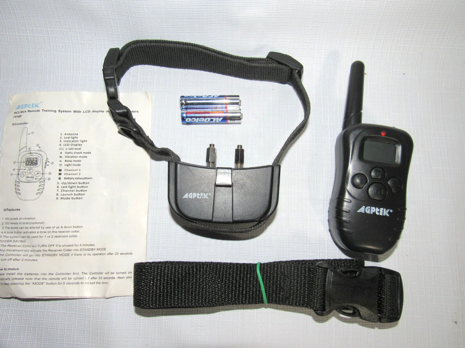 Agptek DC2 DC4 Remote Training System with Display 300 Meter Range