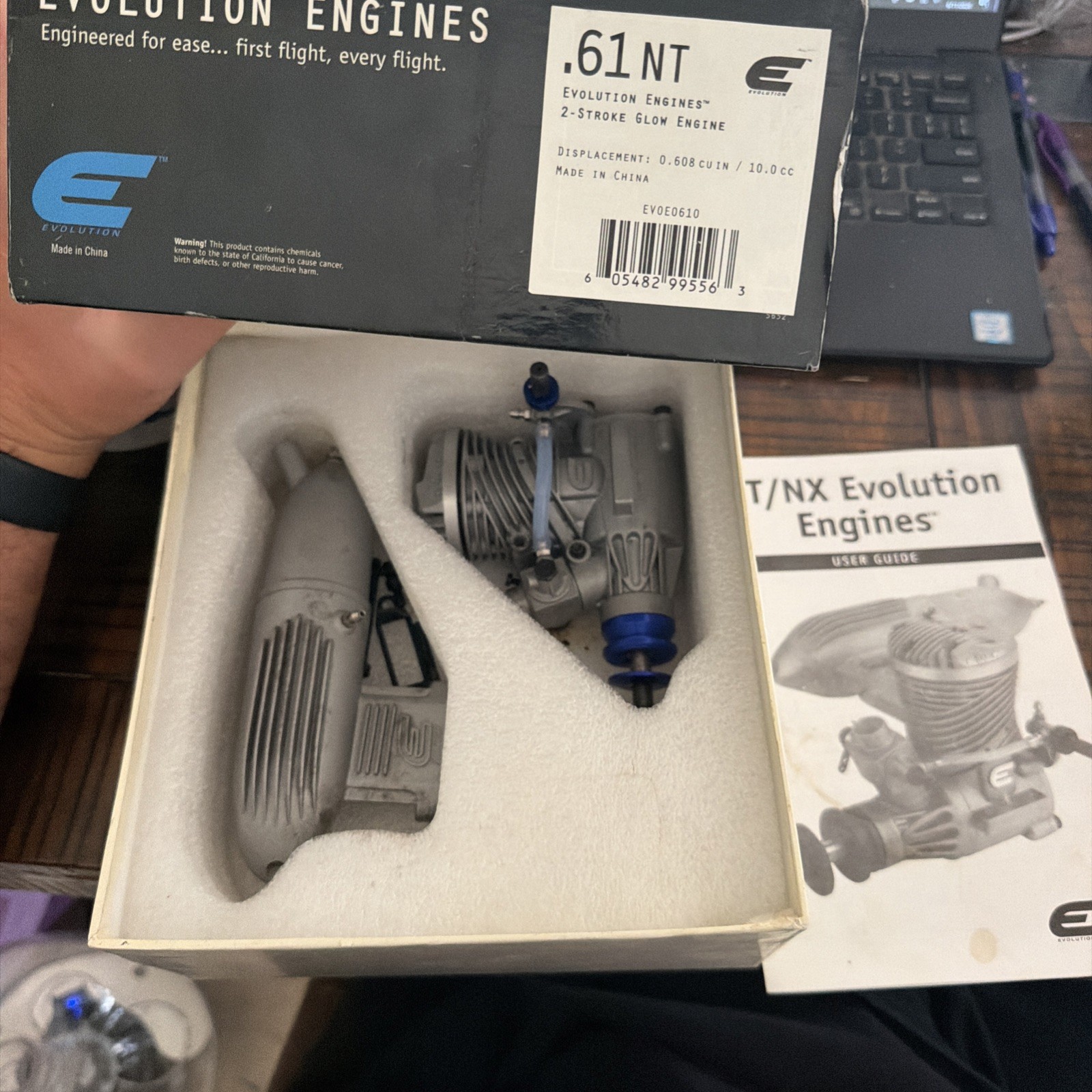 Evolution Engines .61 NX 2-Stroke Glow Engine #EVOE0611  RC Airplane engine