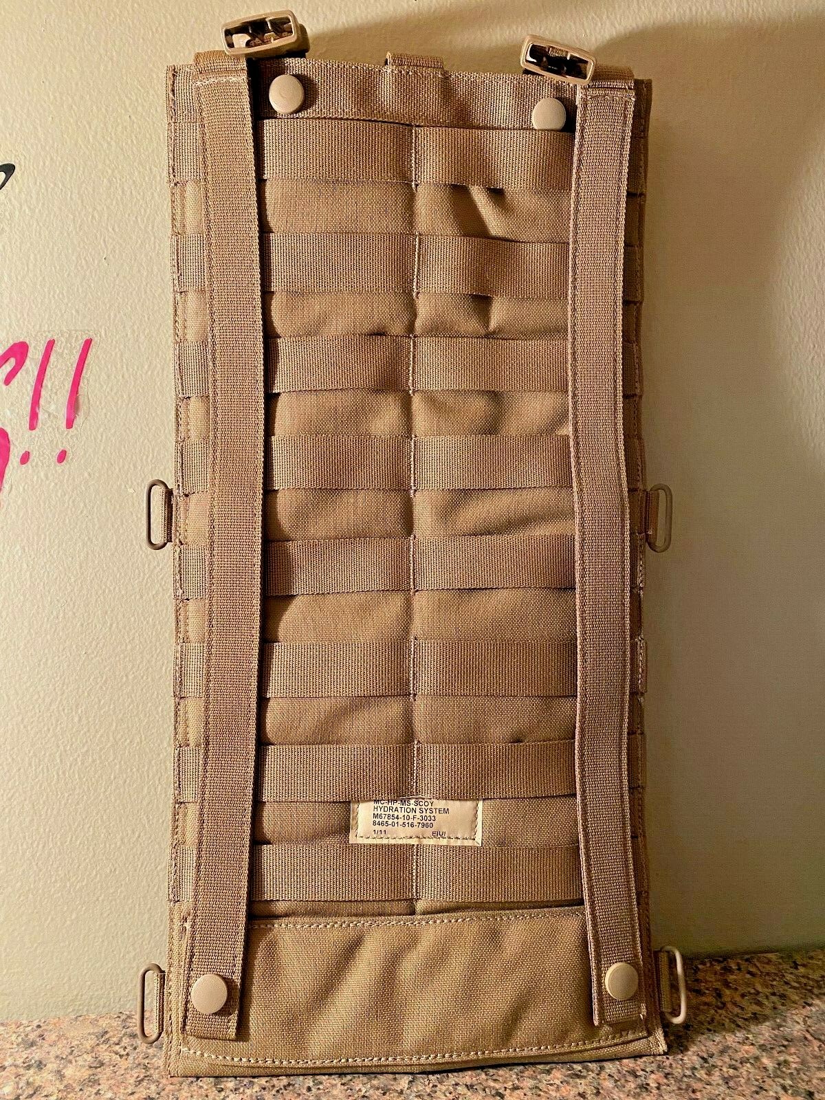 USMC Coyote Brown Hydration System NSN: 8465-01-516-7960 Eagle Ind.