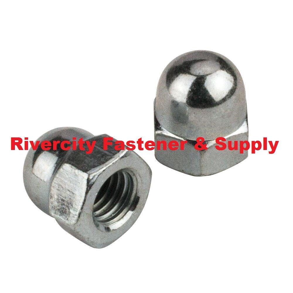 (10) M6-1.0 Acorn / Dome / Cap Hex Nuts A2 Stainless Steel M6x1.0 Nut 6mm x 1.0