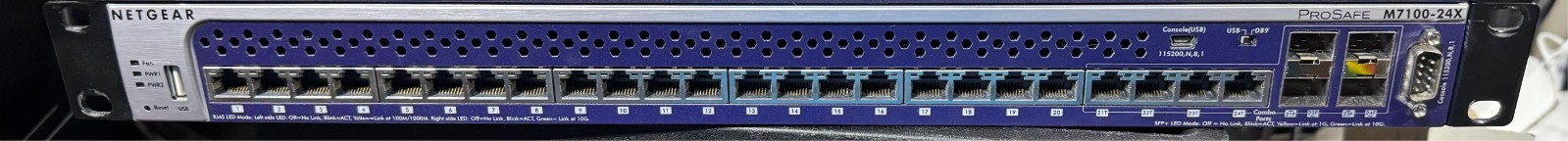 NETGEAR PROSAFE M7100-24X, 24 PORT 10G L2+ GIGABIT MANAGED XSM-7224 Dual PSU