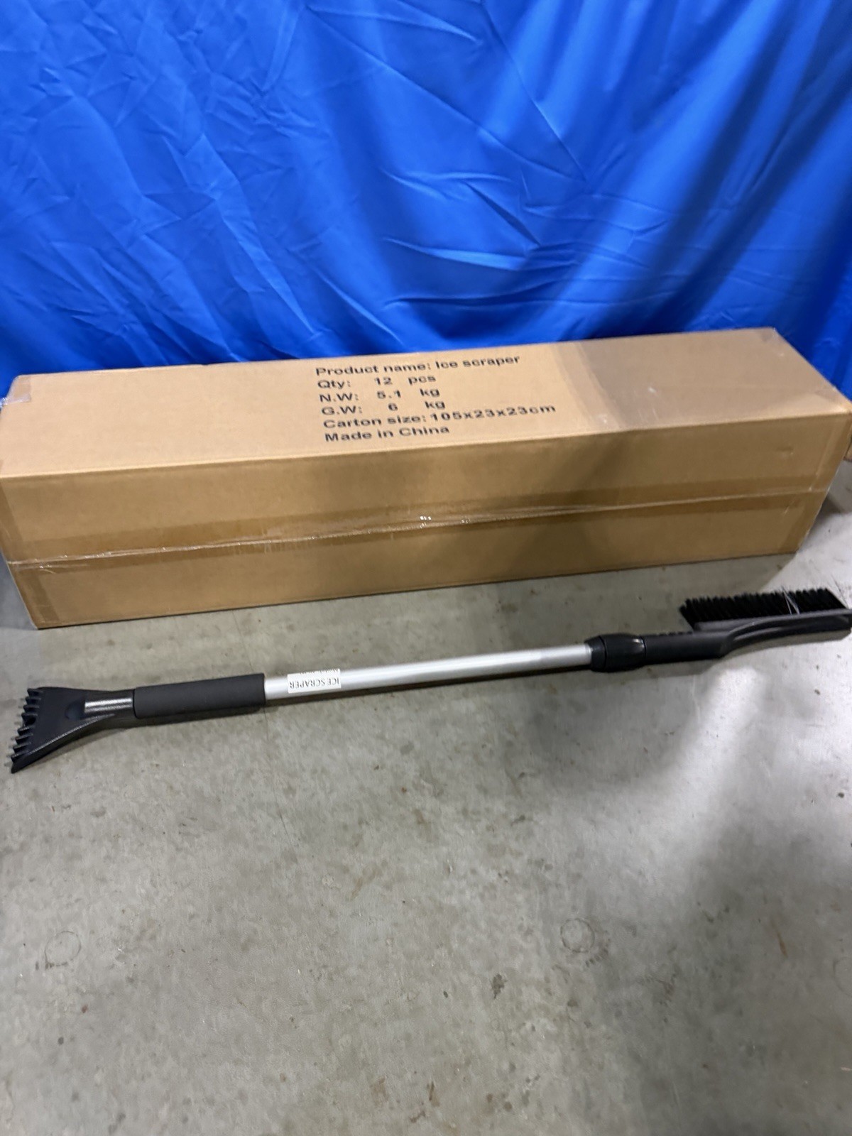 Extending Windshield Ice Scraper And Brush PACK OF 12