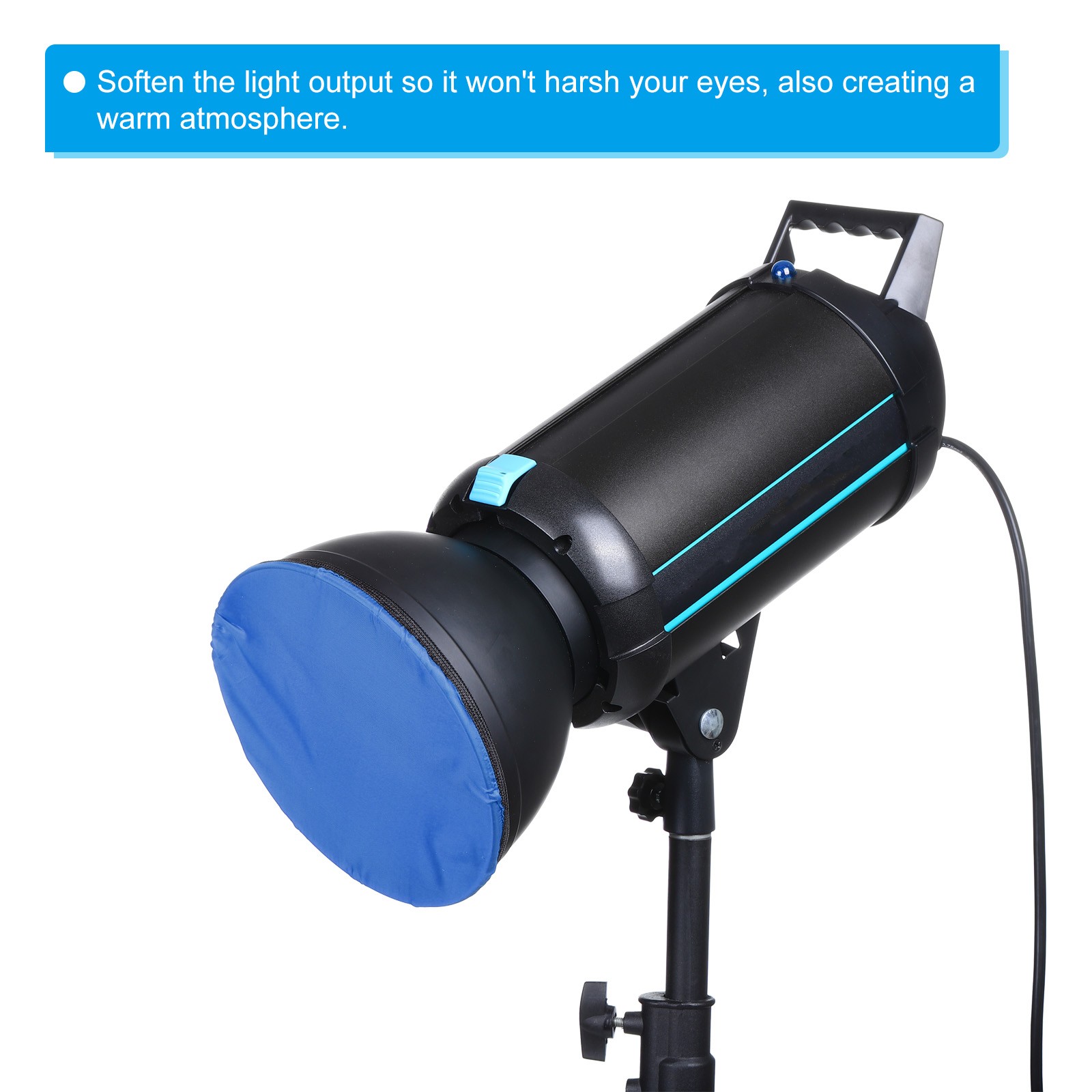 7" 18cm soft diffuser lamp cover, 2pcs diffuser cloth, blue