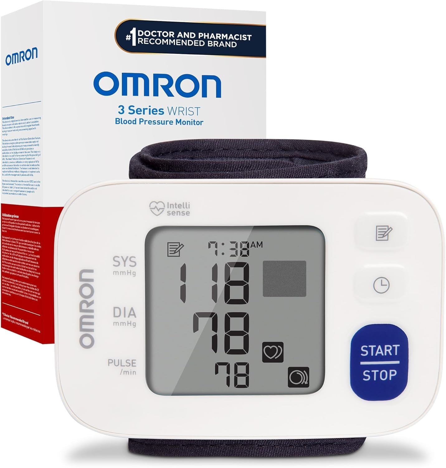 OMRON 3 Series Wrist Blood Pressure Monitor - Doctor & Pharmacist Recommended