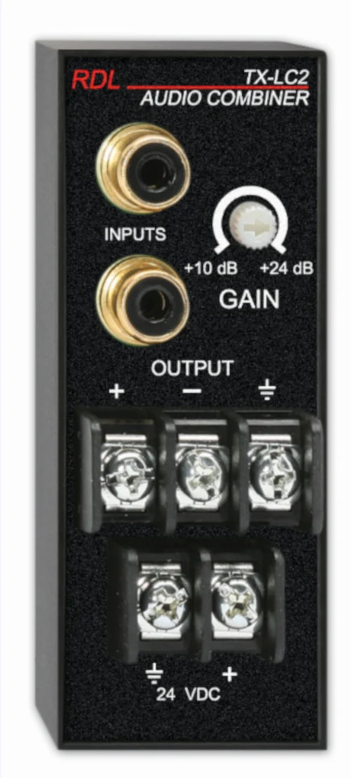 RDL TXLC2-RST-AG Unbalanced to Balanced Line Combiner