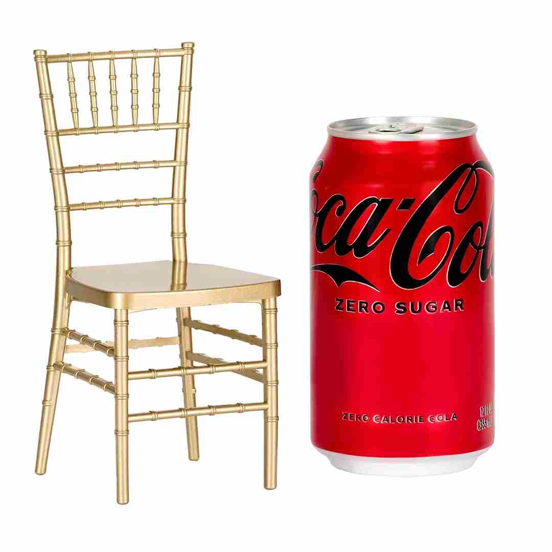 Classic Gold Mini Chiavari Chair 1:6 Scale Model by Chivari