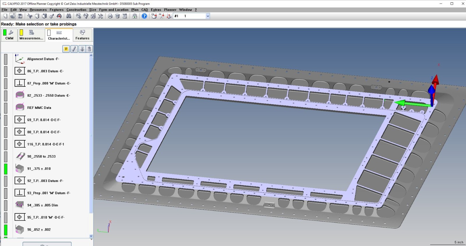Zeiss XXT - Vast XT Calypso Programming / Hexagon PC DIMS / Mitutoyo MCOSMOS