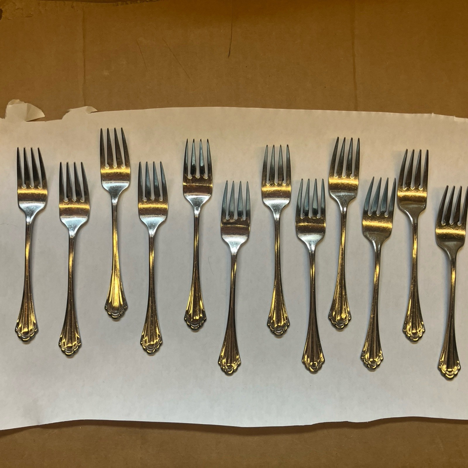 Oneida Community Marquette Stainless Salad Fork. Pack of 12