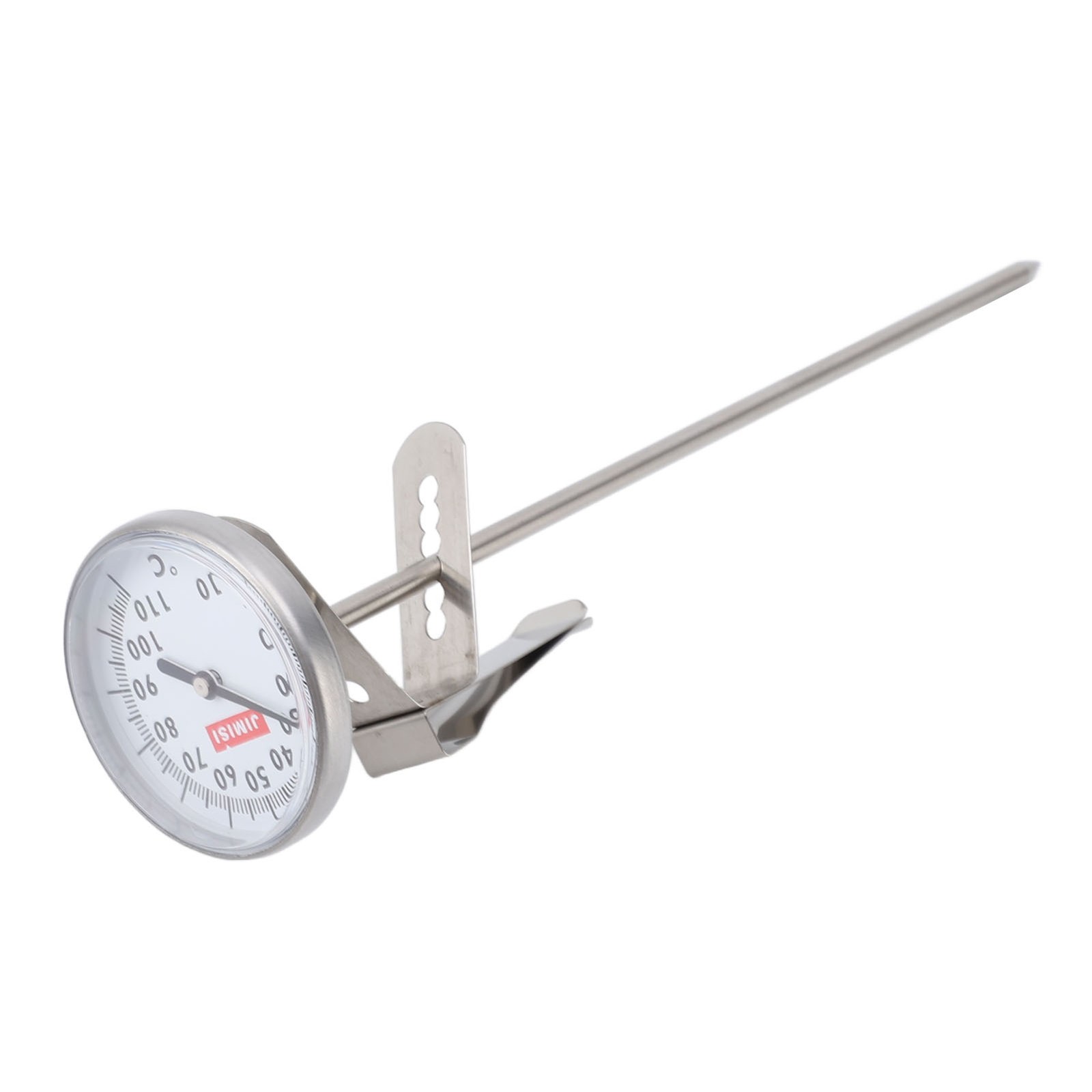 Milk Thermometer Long Stem Stainless Steel Dial Thermometer For Coffee Drinks